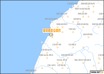 map of Babagan