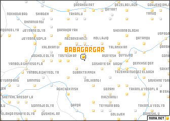 map of Bābā Gar Gar