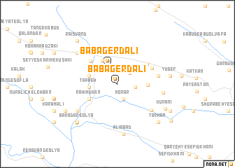 map of Bābā Gerd ‘Alī