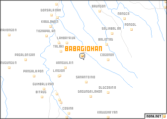 map of Babagiohan