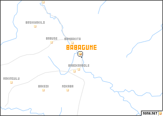 map of Babagume