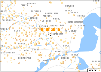 map of Bābagund