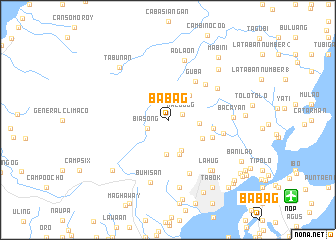 map of Babag