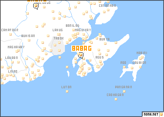 map of Babag