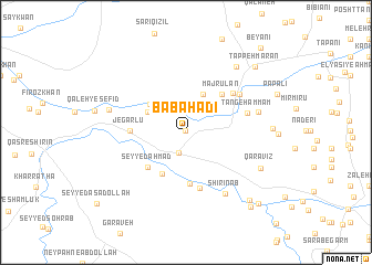 map of Bābā Hādī