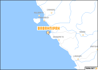 map of Babah Nipah