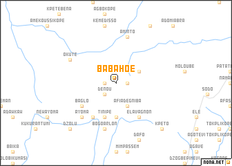 map of Babahoé