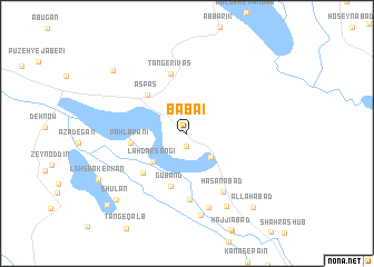 map of Bābāʼī