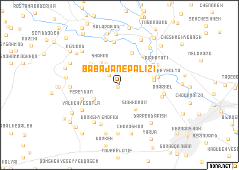 map of Bābā Jān-e Pālīzī