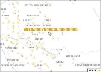 map of Bābā Jānī-ye ‘Abd ol Moḩammad