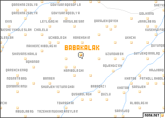 map of Bābā Kalak