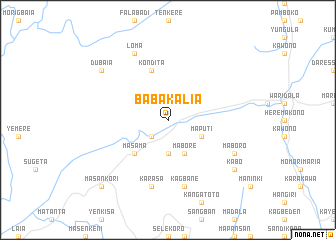 map of Babakalia