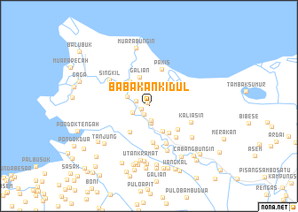 map of Babakan-kidul