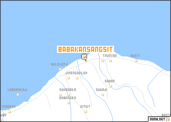 map of Babakan Sangsit