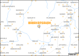 map of Babakan Sawah