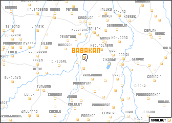 map of Babakan