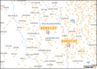 map of Babakan