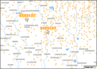 map of Babakan