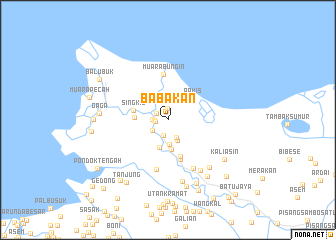 map of Babakan