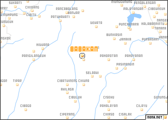 map of Babakan