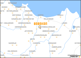 map of Babakan