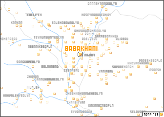 map of Bābā Khānī