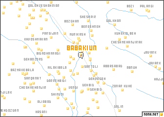 map of Bābā Kīūn