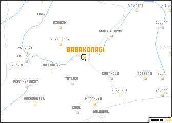 map of Babakonağı