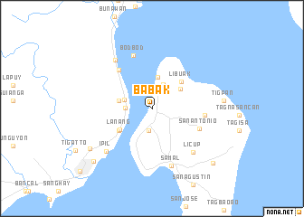 Babak (Philippines) map - nona.net