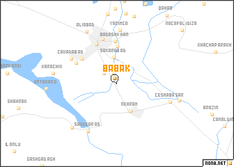 map of Babǝk