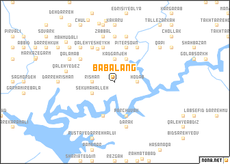 map of Bābā Lang