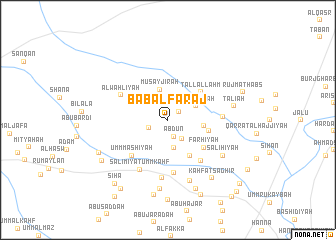 map of Bāb al Faraj