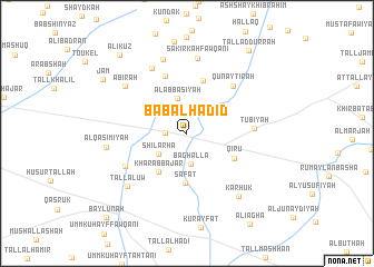 map of Bāb al Ḩadīd