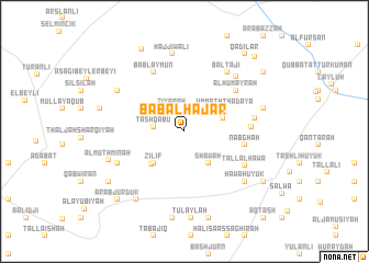 map of Bāb al Ḩajar