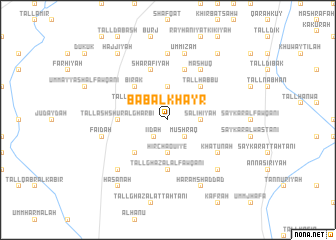 map of Bāb al Khayr