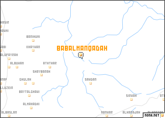 map of Bāb al Manqaḑah