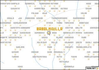 map of Babal Midilla