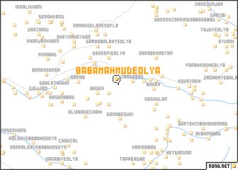 map of Bābā Maḩmūd-e ‘Olyā