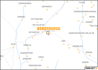 map of Bābā Maḩmūd