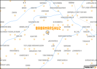 map of Bābā Marghūz