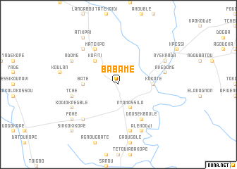 map of Babame