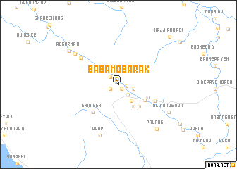 map of Bābā Mobārak