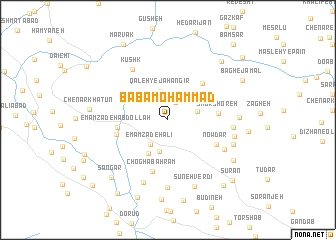map of Bābā Moḩammad