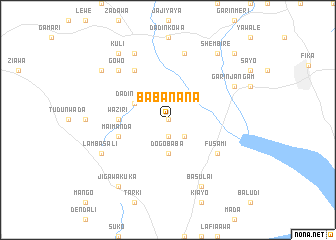 map of Babanana