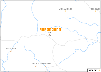 map of Babanango