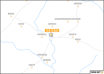 map of Babana