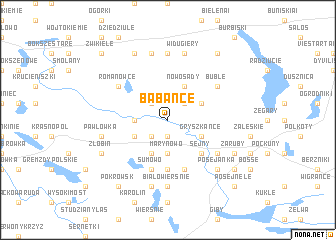 map of Babańce