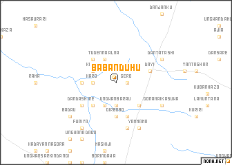 map of Baban Duhu