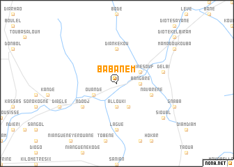 map of Babanèm