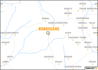 map of Baban Gebe